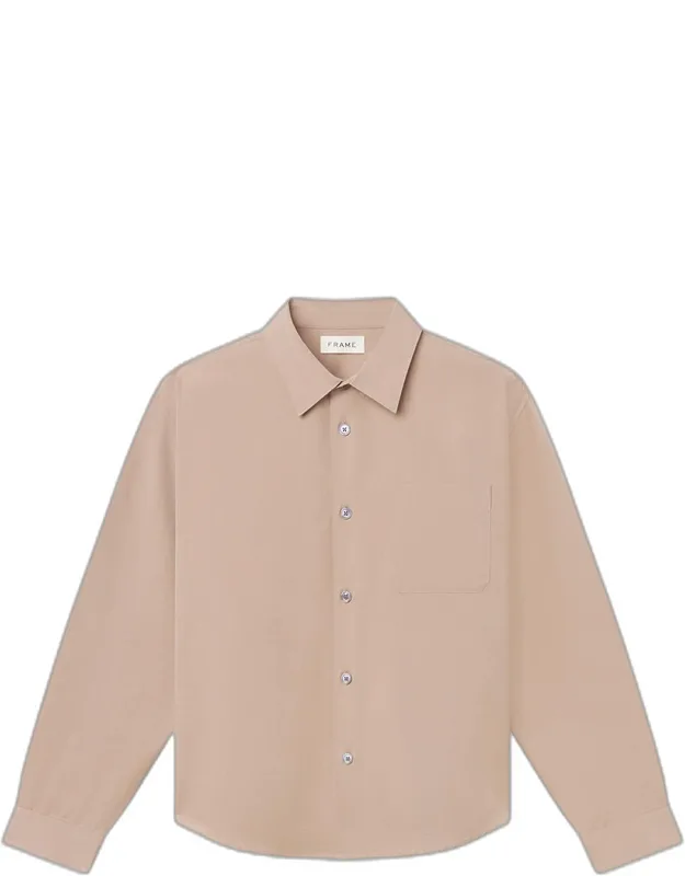 Cotton-lyocell Button-down Shirt