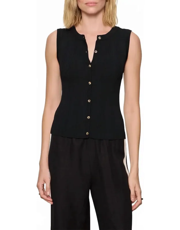 Manhattan Rib Button Cardigan