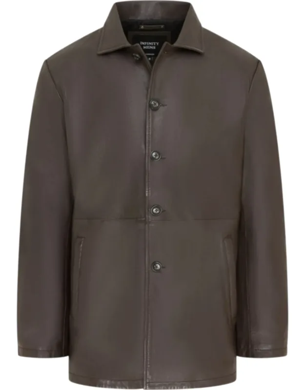 Long Collared Car Coat Jacket