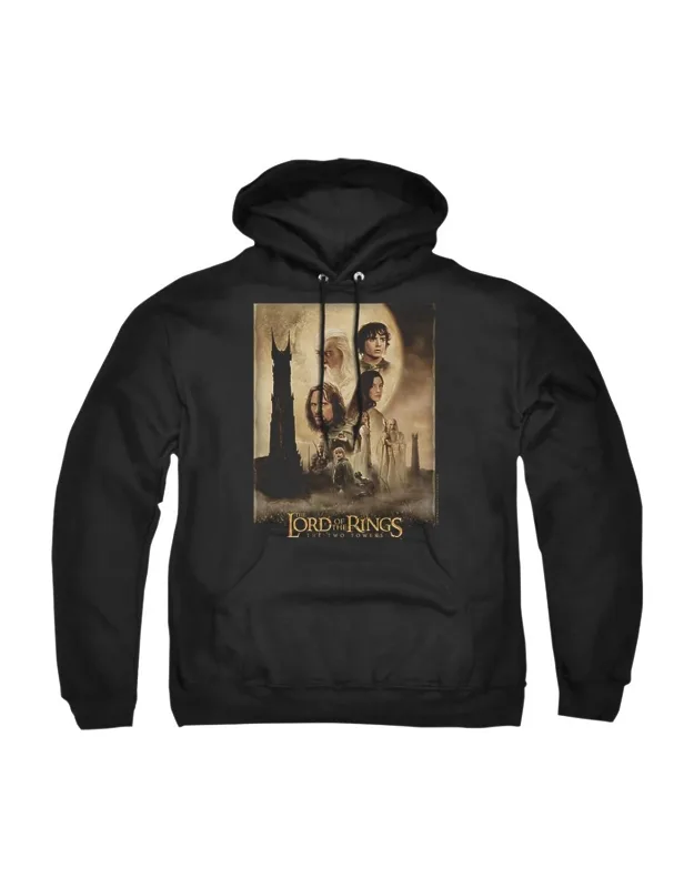 Lord Of The Rings Two Towers Poster Pullover Hoodie