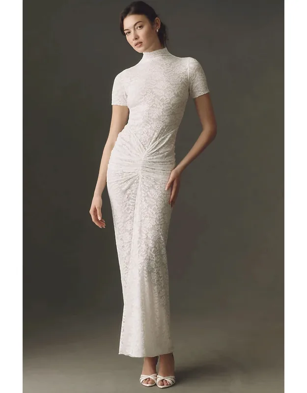 Ruched Bodycon Maxi Dress