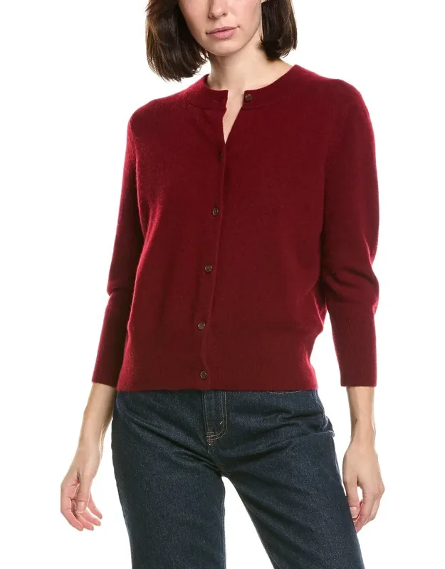 Wool- & Cashmere-blend Shrunken Cardigan