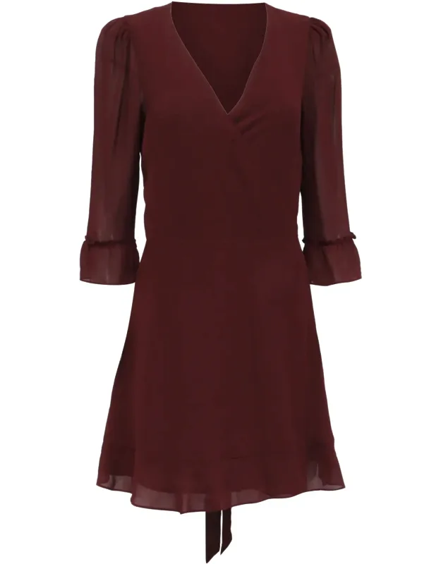 Wrap-accent Mini Dress
