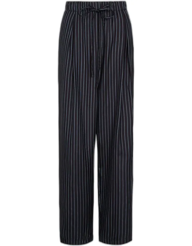 Striped Silk Pants