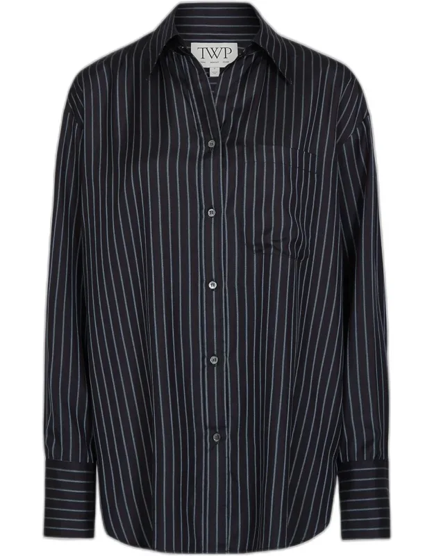 Striped Silk Shirt