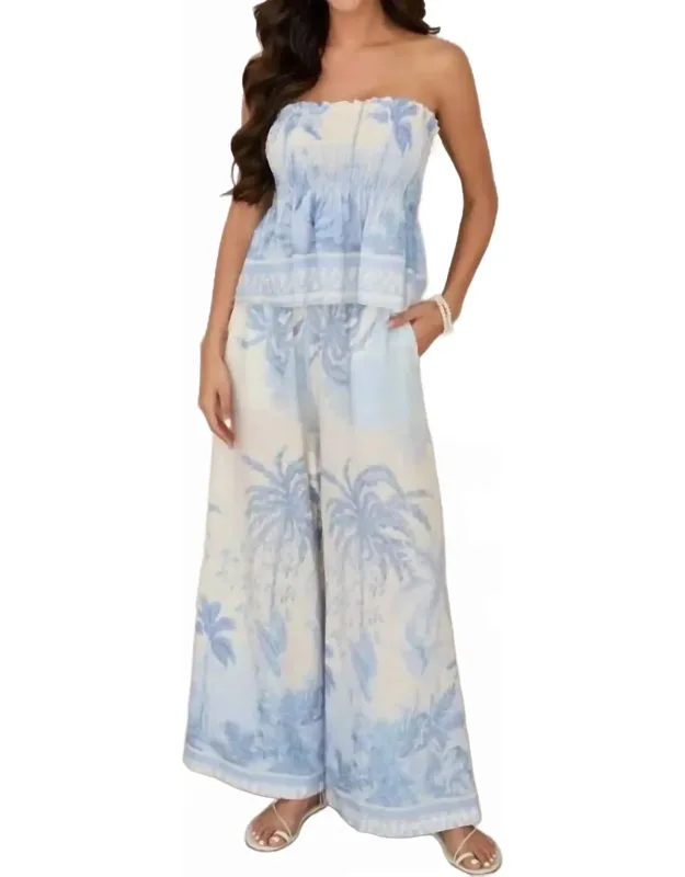 Linen Luxe Smocked Tube Top-skirts