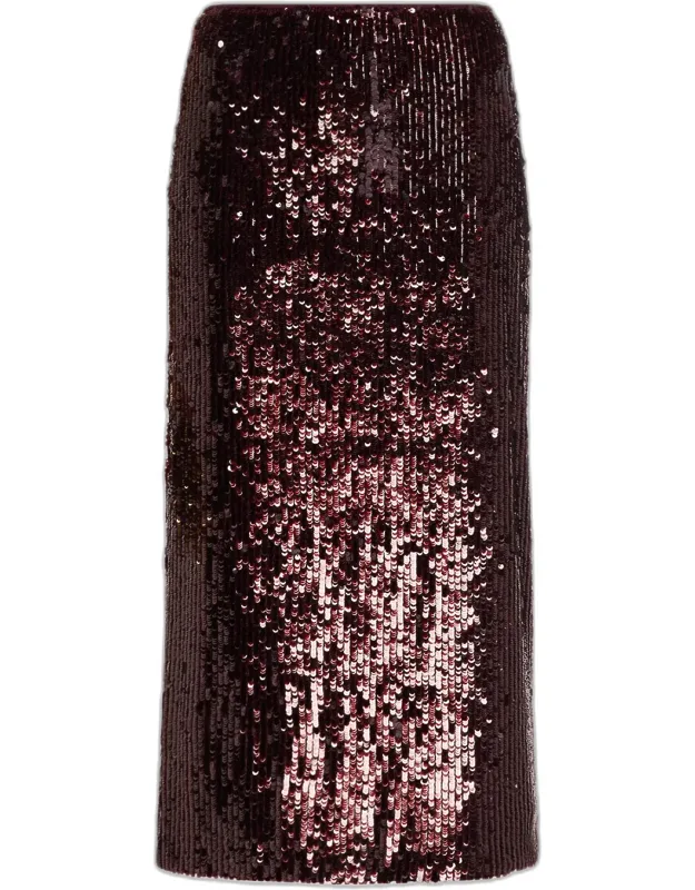 Sequined Midi Skirt