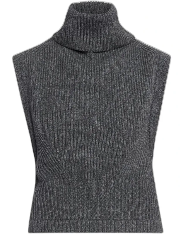 Ribbed Wool-cashmere Top