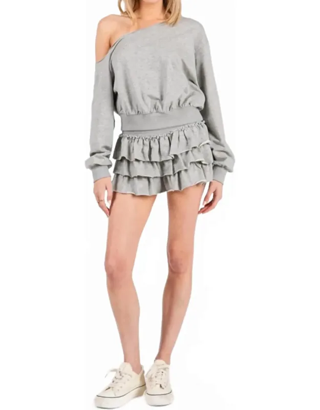 French Terry Overlock Long Sleeve Sweatshirt