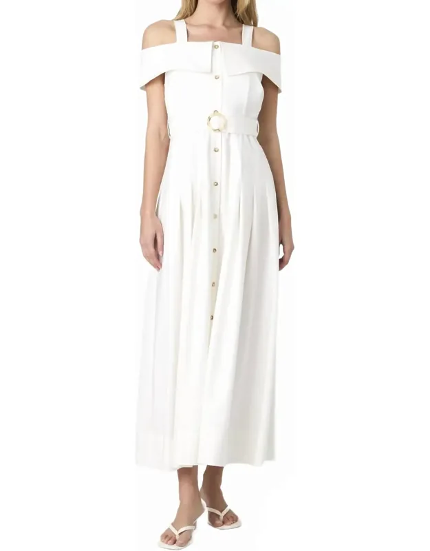 Fluid Rayon Midi Dress