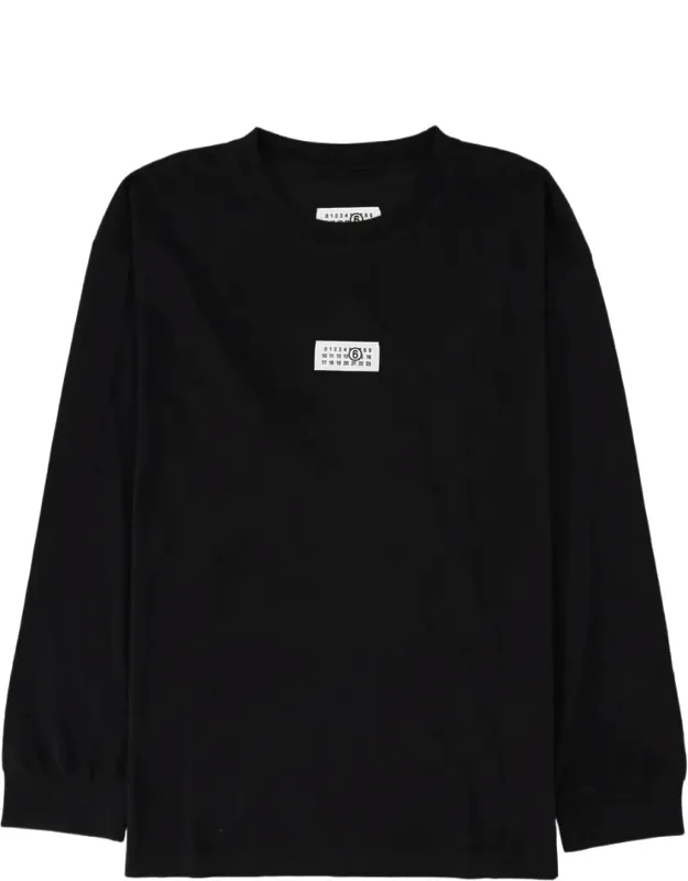 Long-sleeve Crew Neck Cotton T-shirt