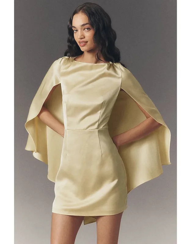 Caped Mini Dress