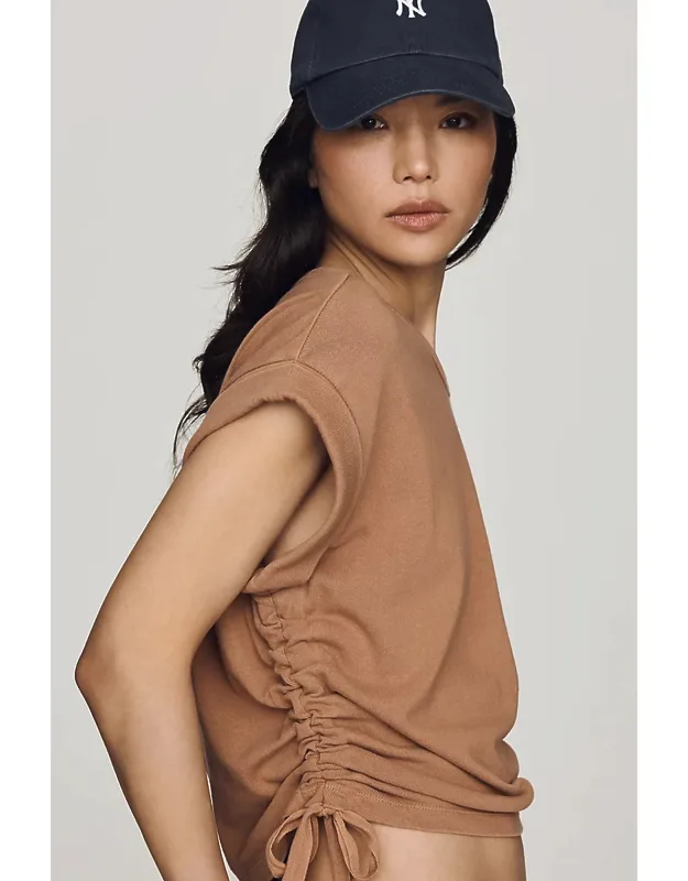 Cotton Ruched Tee