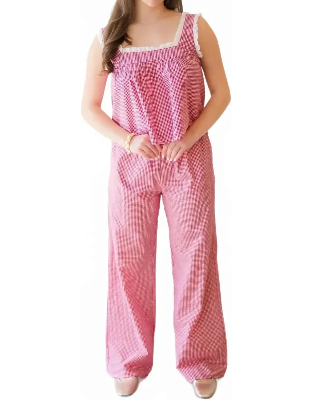 Gingham Pants