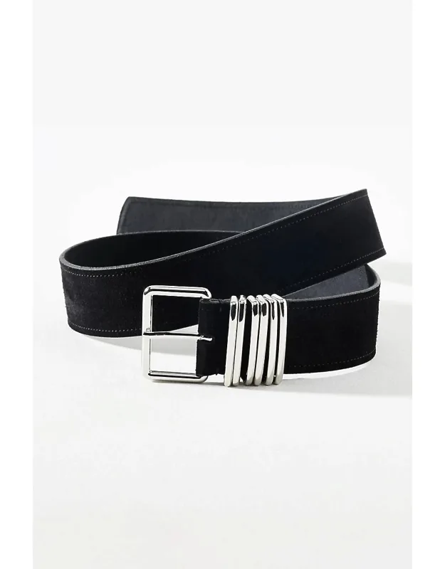 Square Buckle Multi Keeper Belt