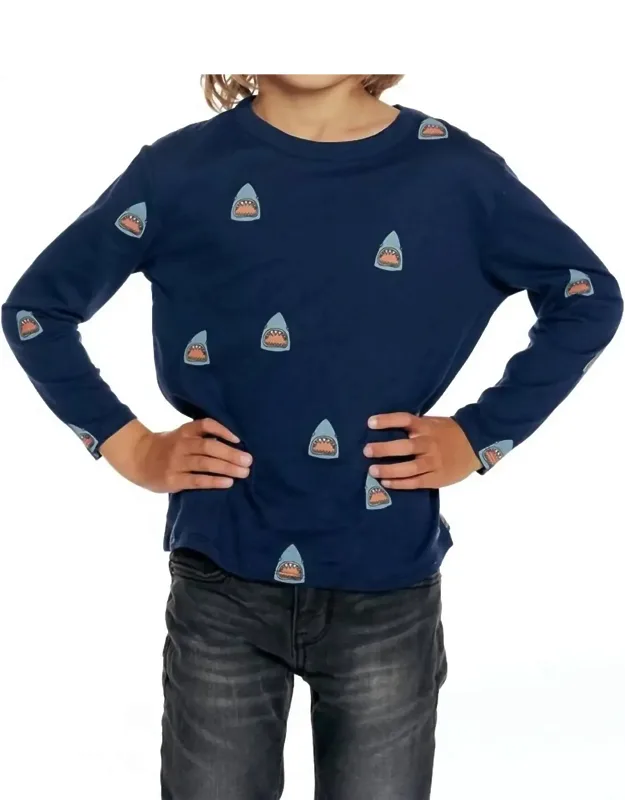 Shark Bites Long Sleeve Tee