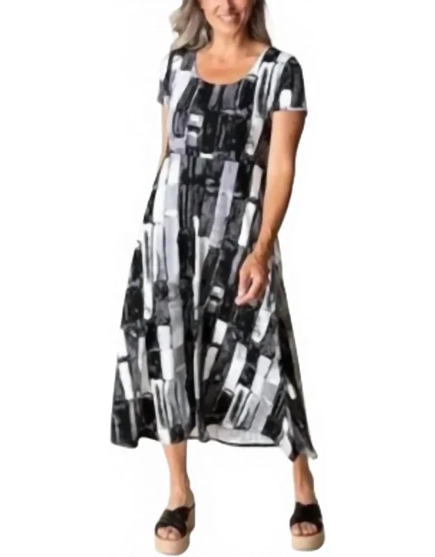 Brush Stroke Swing Dress