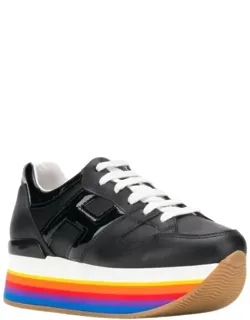 Micro Rainbow Platform Sneakers