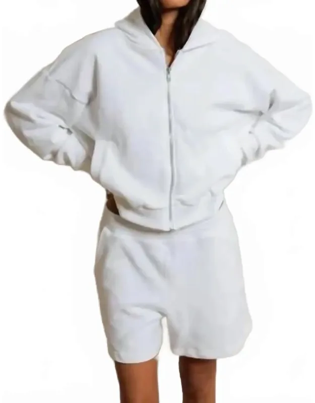 Crop Zip Hoodie