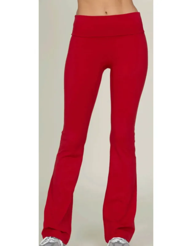Essential Foldover Flare Pants