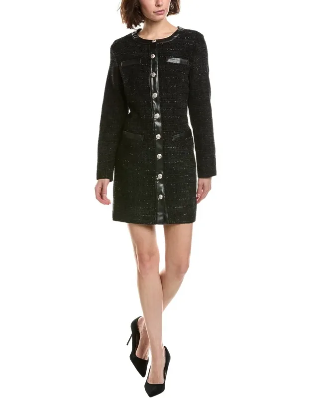 Tweed Fitted Formal Dress