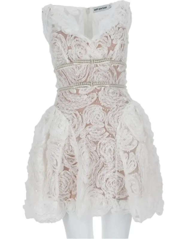 Lace Overlay Mini Dress