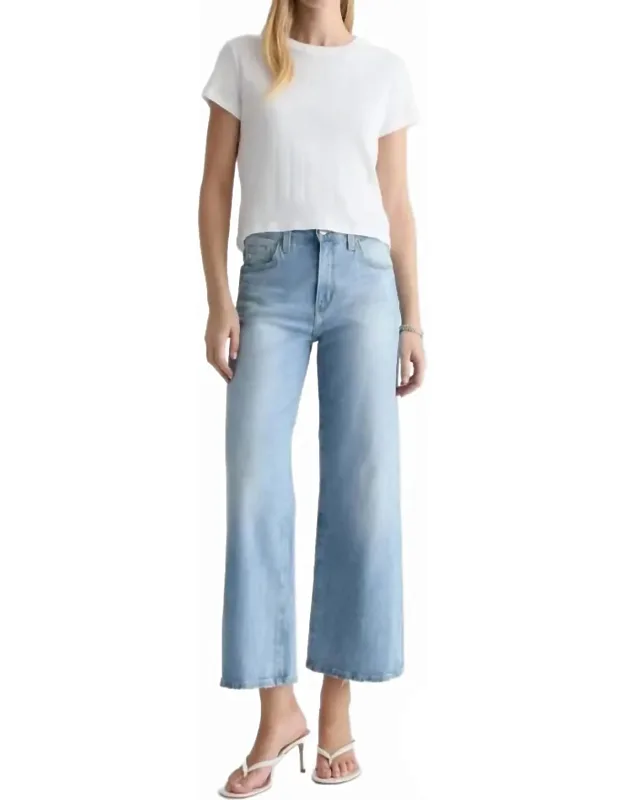 Saige Wide Leg Crop Jeans - Relaxed Fit, Cropped Length
