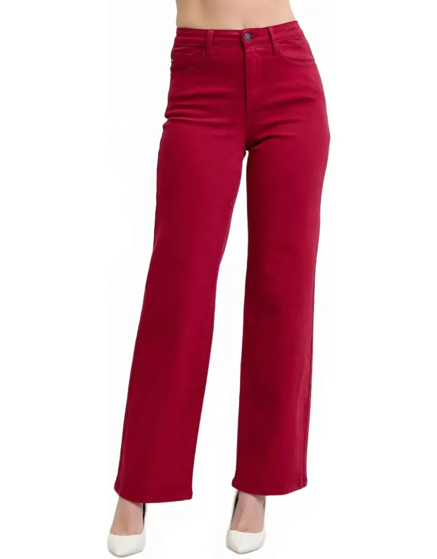 Heart Shaped Back Pockets Straight Jeans