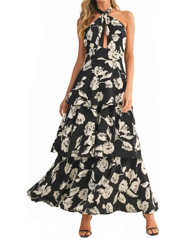 Halter Neck Maxi Dress