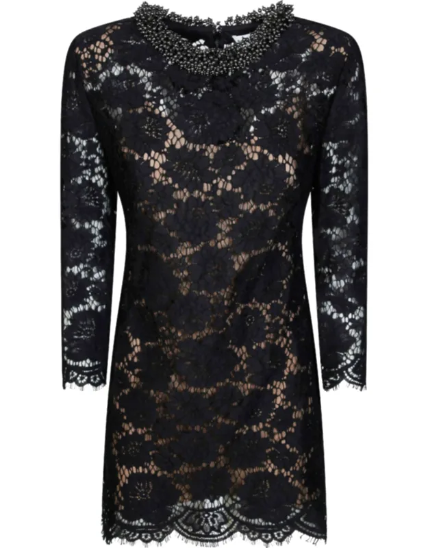 Floral Lace Mini Dress