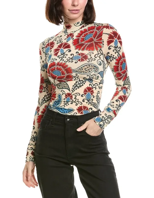 Francesca Sand Jersey Blouse