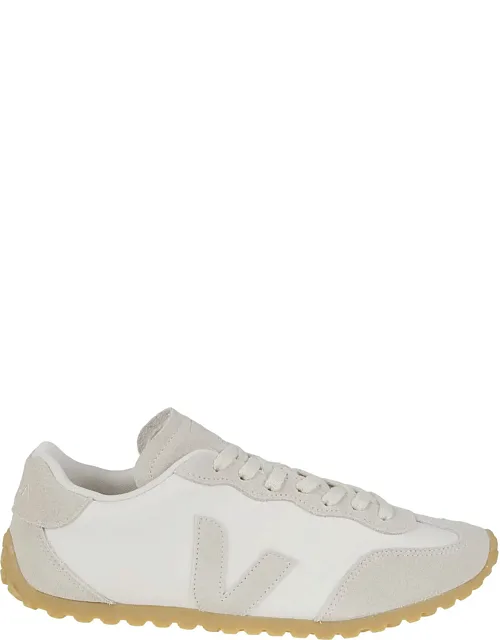 Low-profile Eco Leather Suede Accent Sneakers