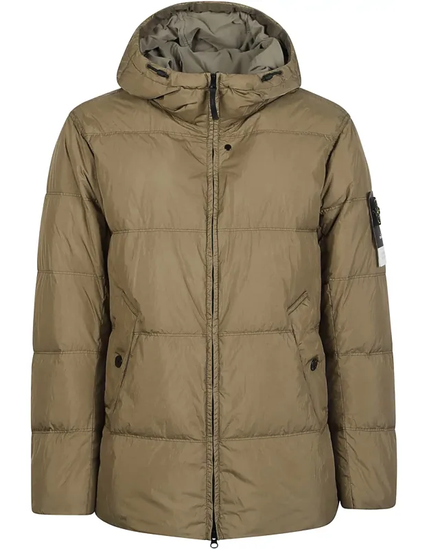Quilted Hooded Down Jacket
