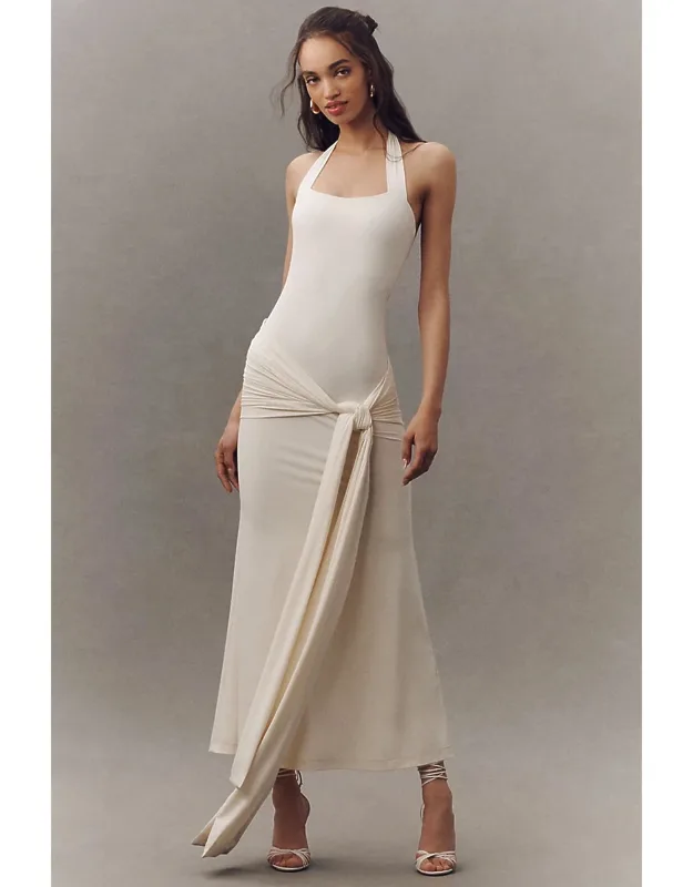 Halter-neck Maxi Dress