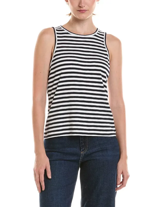 Stripe Cape Rib Tank