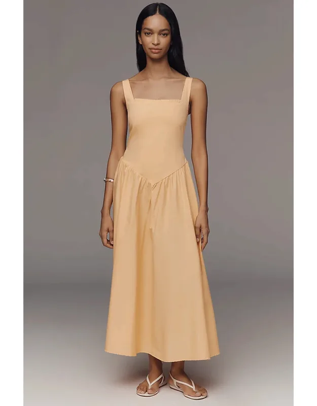 Drop-waist Midi Dress