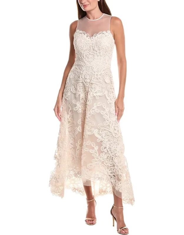 Macrame Tulle High-low Dress