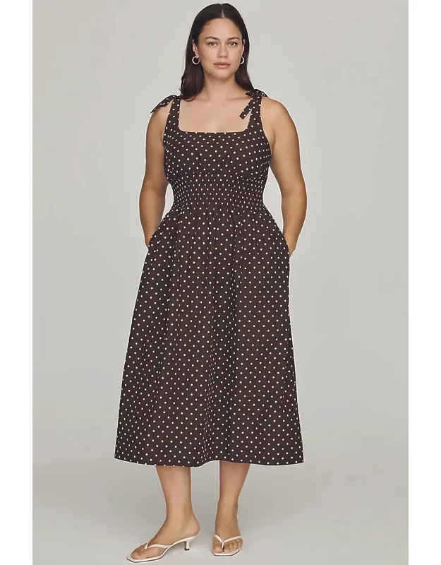 Smocked Midi Dress