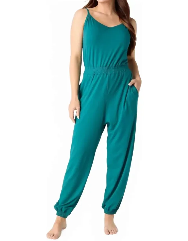 Knit Spaghetti Strap Jumpsuit