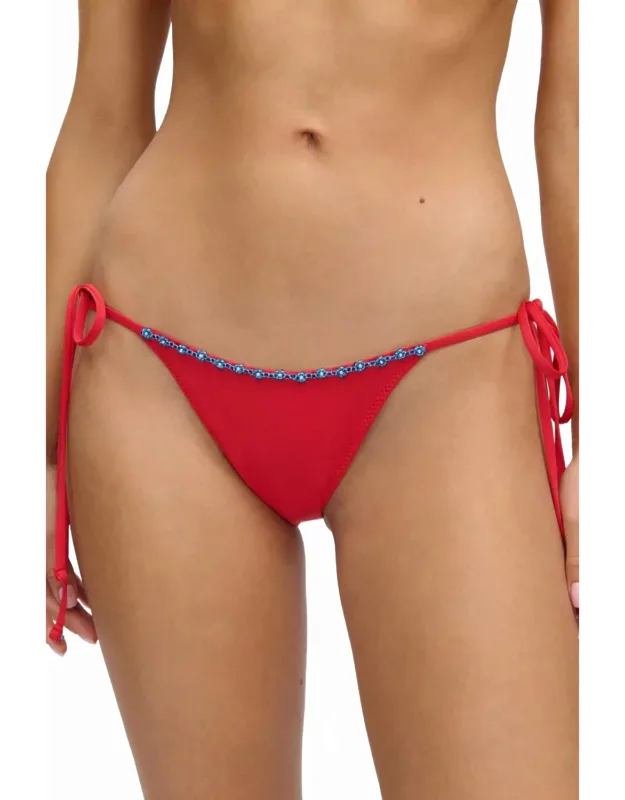 Beaded Cheeky Bikini Bottom