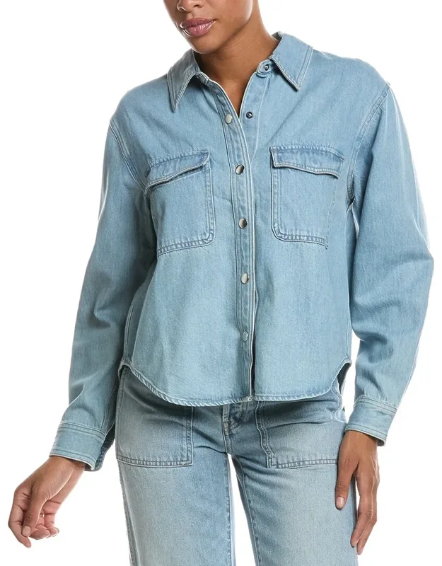 Airy Denim Shirt Jacket