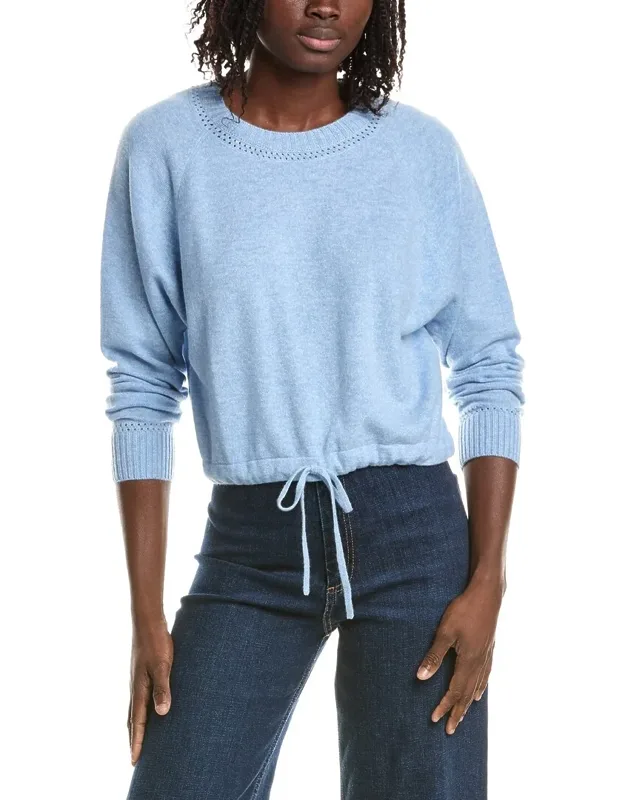 Daria Tie Hem Cashmere Sweatshirt