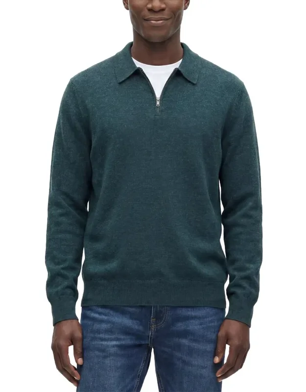 Cashmere 1/4-zip Pullover