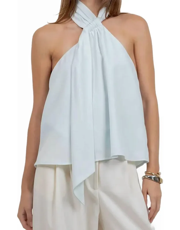 The Isla Halter Scarf Top