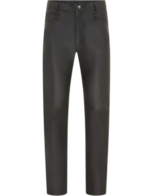 Lamb Leather Biker Jeans