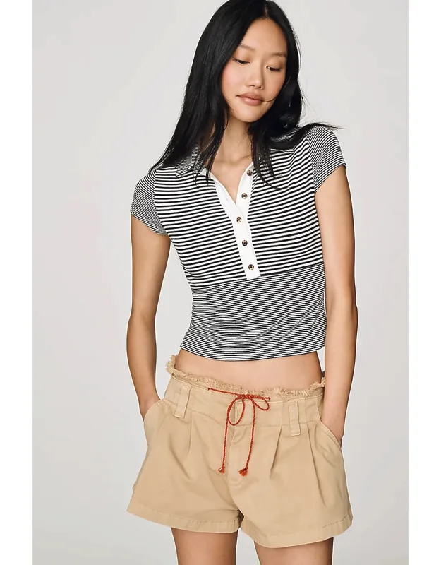 Cropped Polo Shirt