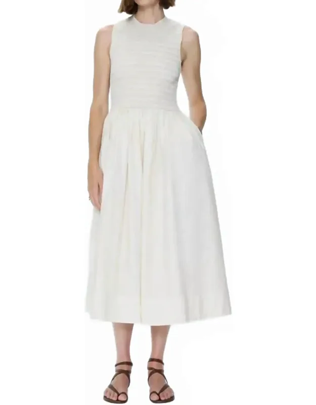 Gladys Smocked Bodice Midi Dress