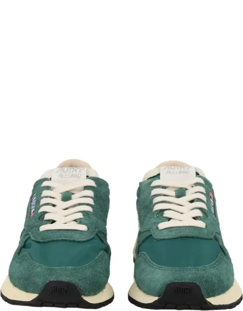Reelwind Low Textured Suede Nylon-blend Sneakers