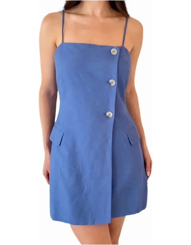 Azria Mini Dress With Wrap Silhouette And Pockets