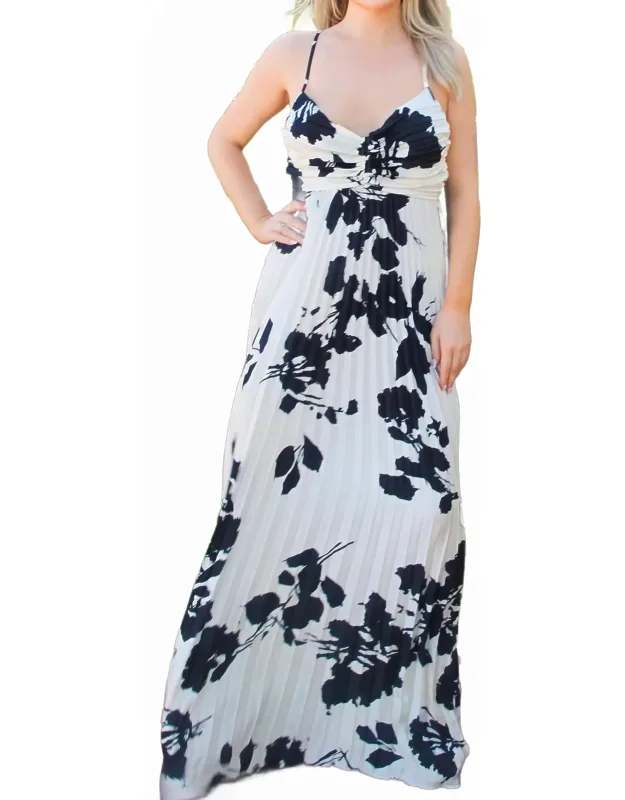 Pleated Maxi Dress
